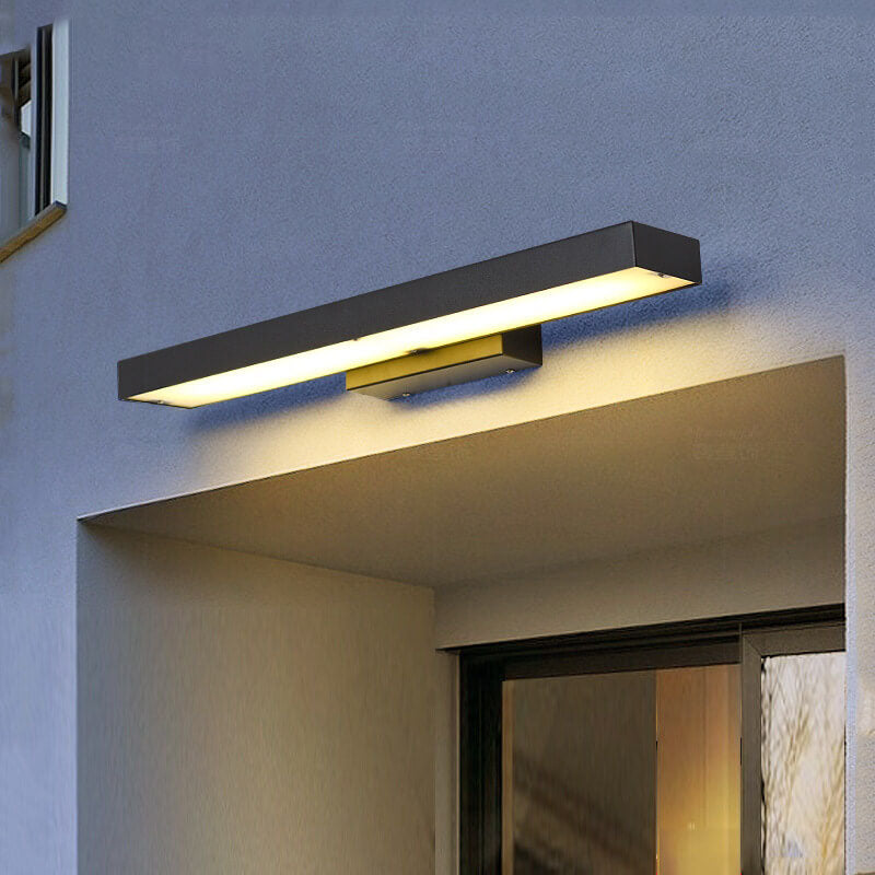 Moderne Minimalistische LED Sensor Buitenlamp | Waterdichte Rechthoekige Wandlamp