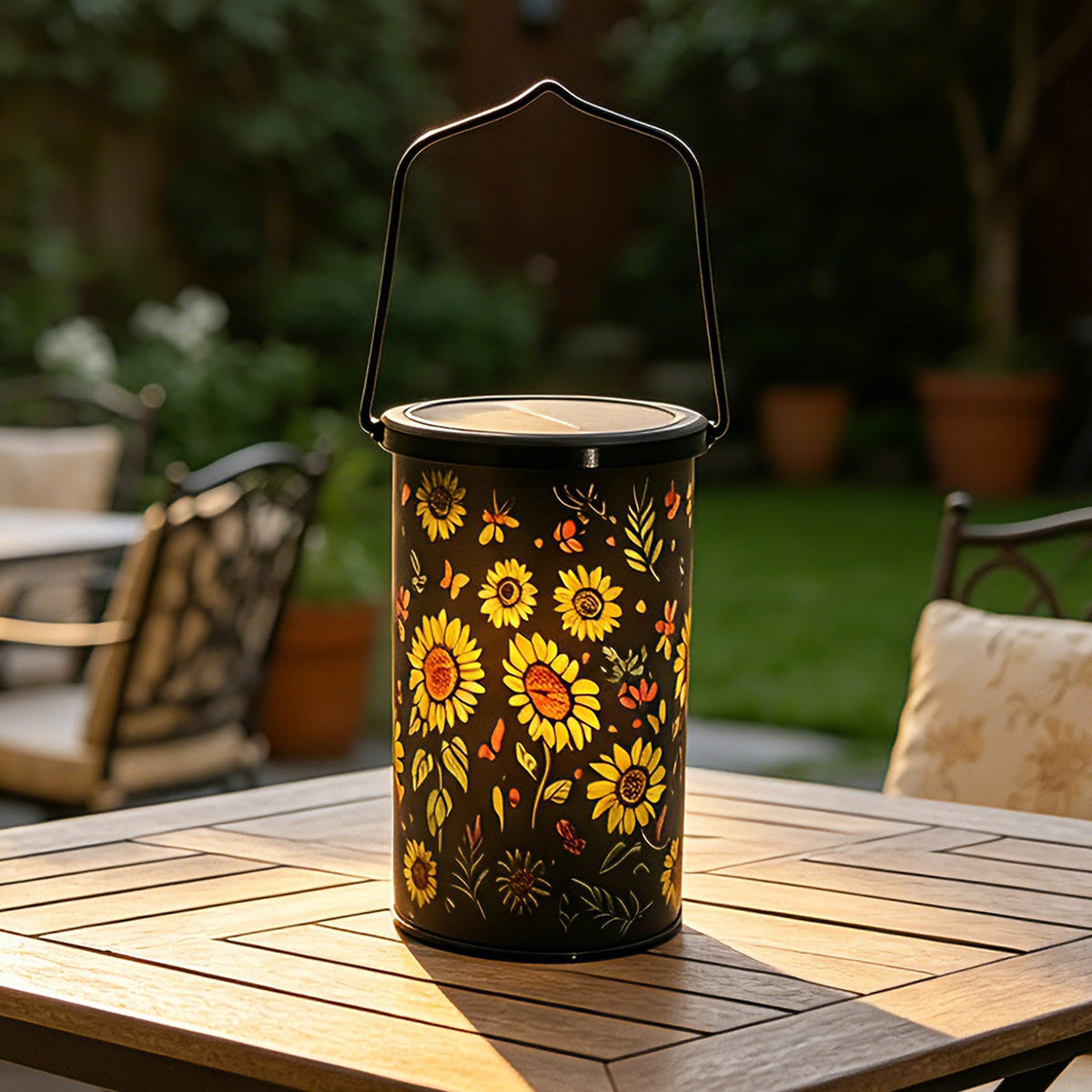 Solar Zonnebloem Tuinlamp | Rustieke Buitenlamp Voor Tuin
