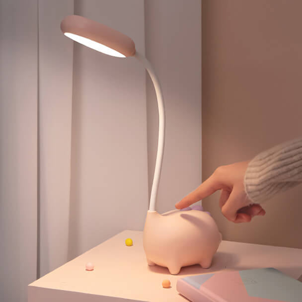 Modern Table Lamp with Integrated LED and Colorful Design