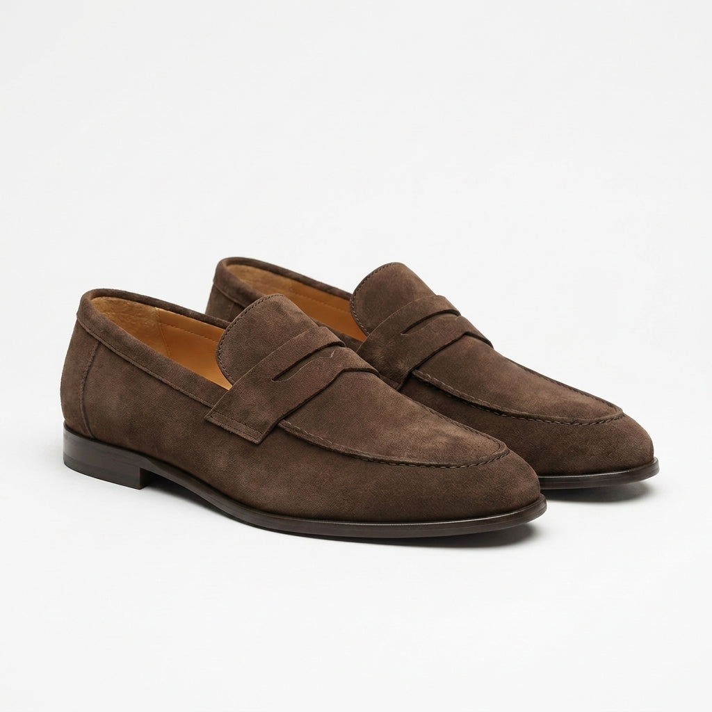 Heren Suède Loafers | Zachte PU Instappers