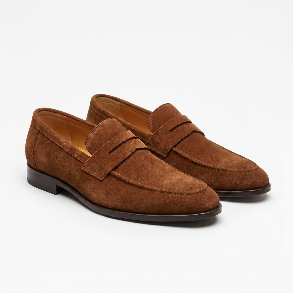 Heren Suède Loafers | Zachte PU Instappers