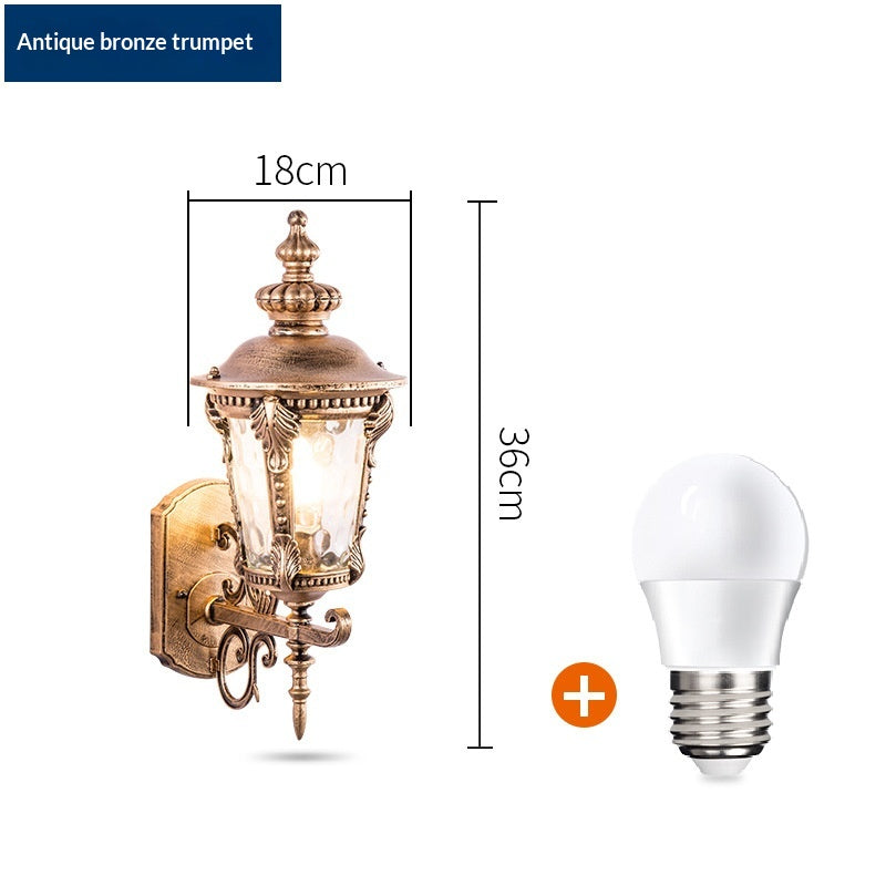 Retro Waterdichte Lotus Wandlamp | Europese LED Buitenlamp