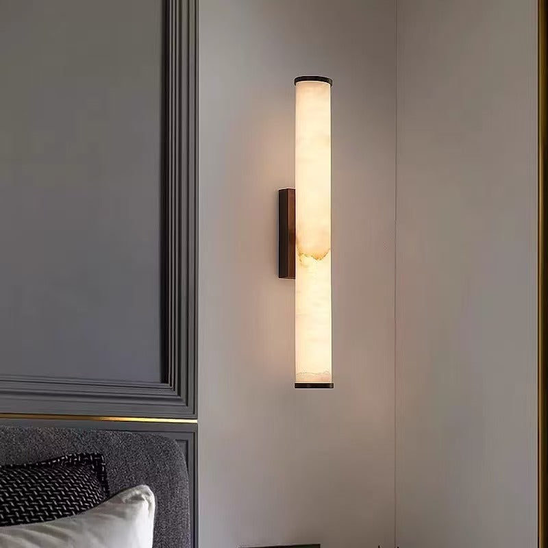Luxe Marmeren Wandlamp | Spaanse Stijl LED Wandlamp