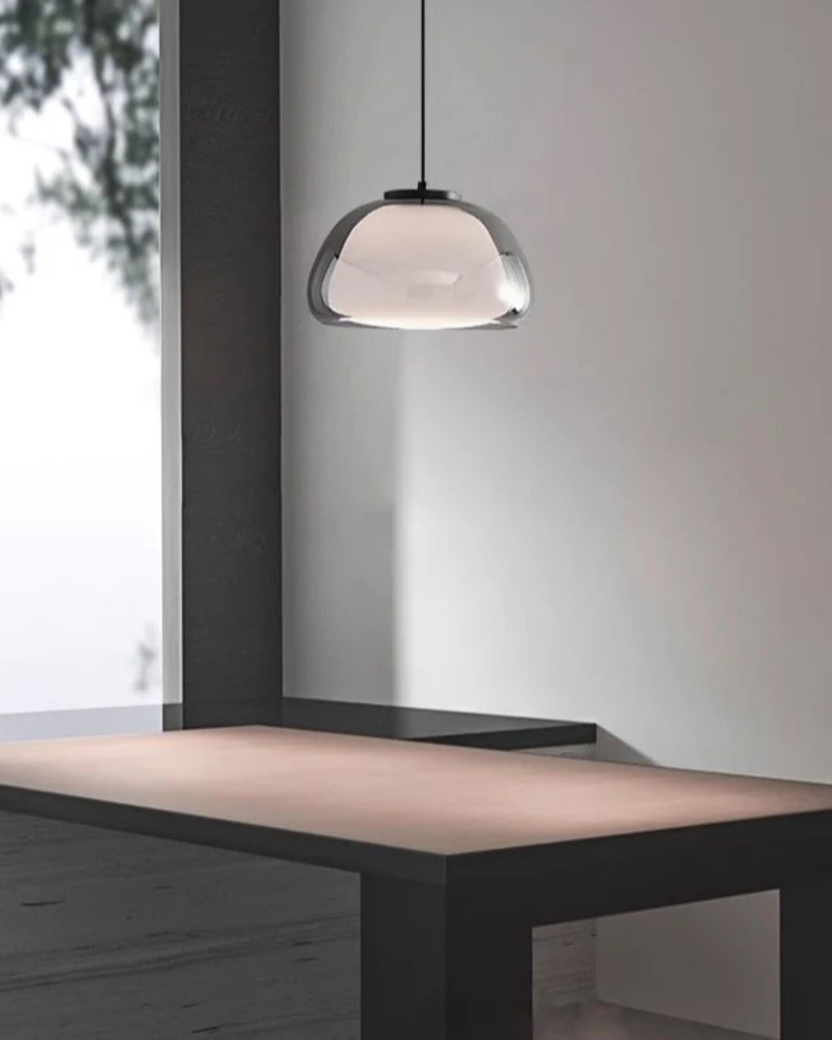 Kristalheldere Koepel Glazen Hanglamp | Japandi Luxe Verlichting