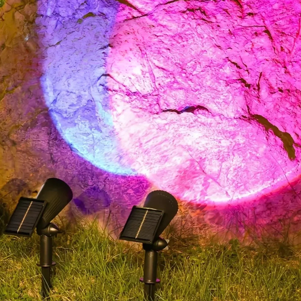 Tuinspot op zonne-energie | IP55-ledbuitenverlichting met 9 kleuren