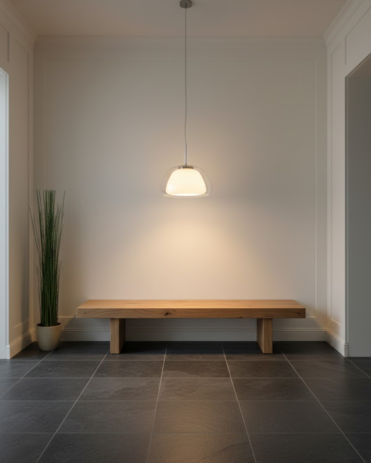 Kristalheldere Koepel Glazen Hanglamp | Japandi Luxe Verlichting