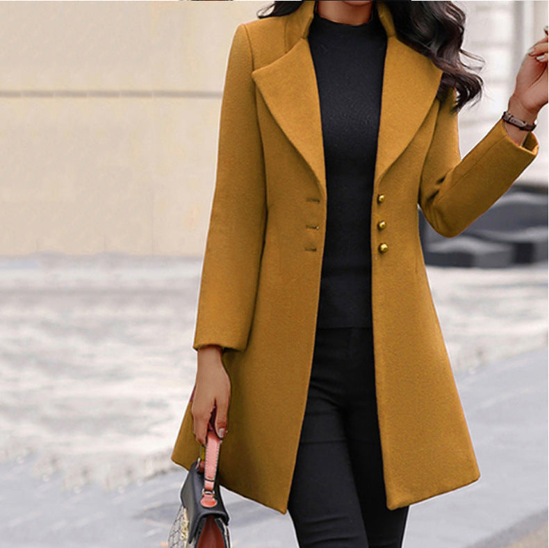 Manteau Prestige pour femme | Élégant manteau d'hiver italien en laine