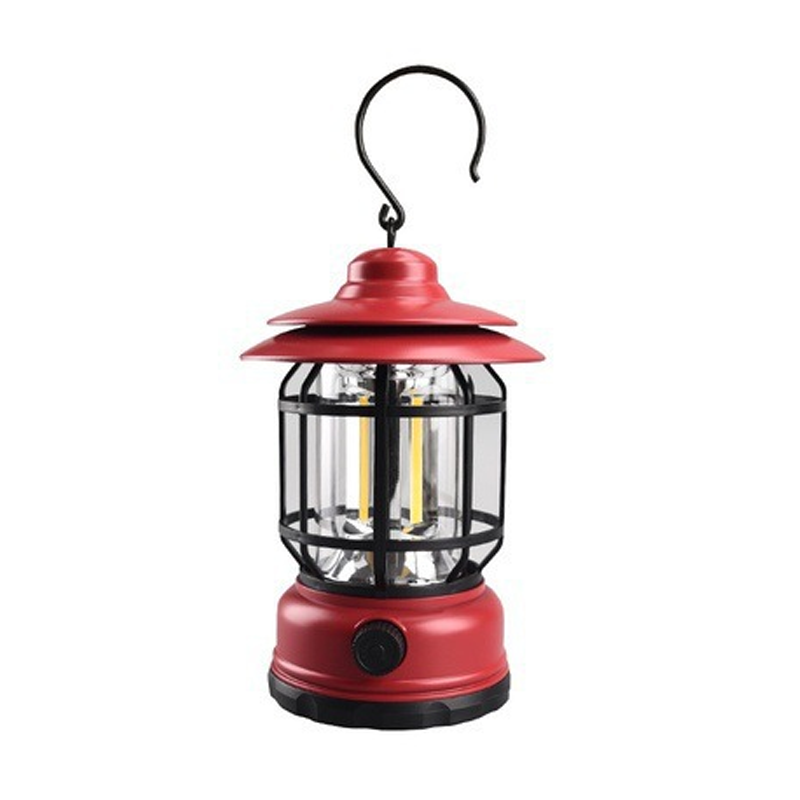 Bærbar retro-smartlampe | USB-genopladelig LED-campinglampe