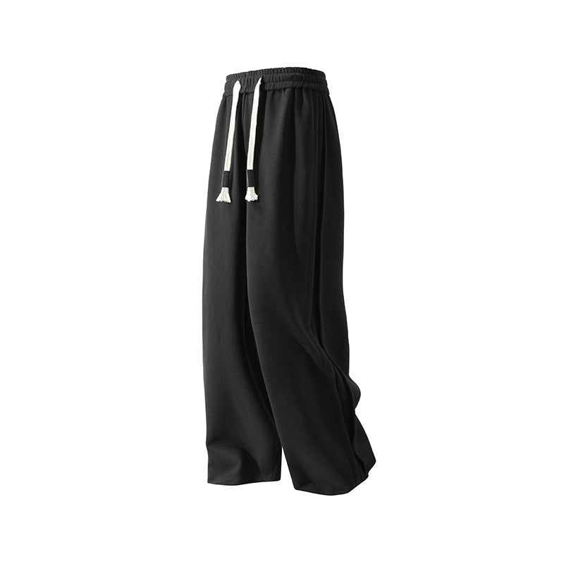 Pantalon de jogging droit épais pour homme | Pantalon décontracté en coton