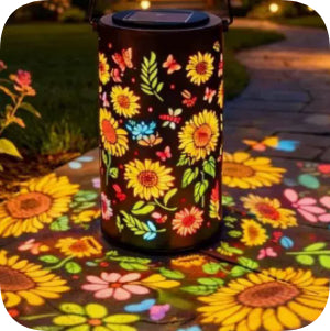 Solar Zonnebloem Tuinlamp | Rustieke Buitenlamp Voor Tuin