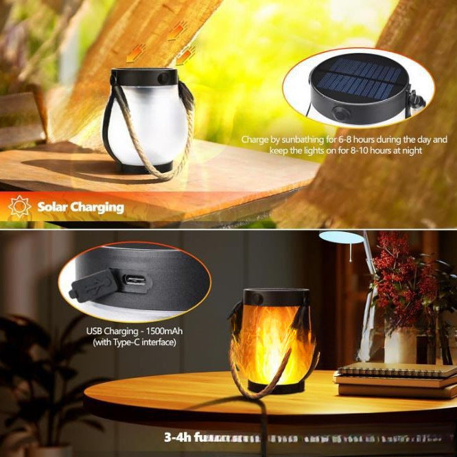 Flikkerende Vlam Tuinlamp | Moderne Decoratieve Buitenverlichting