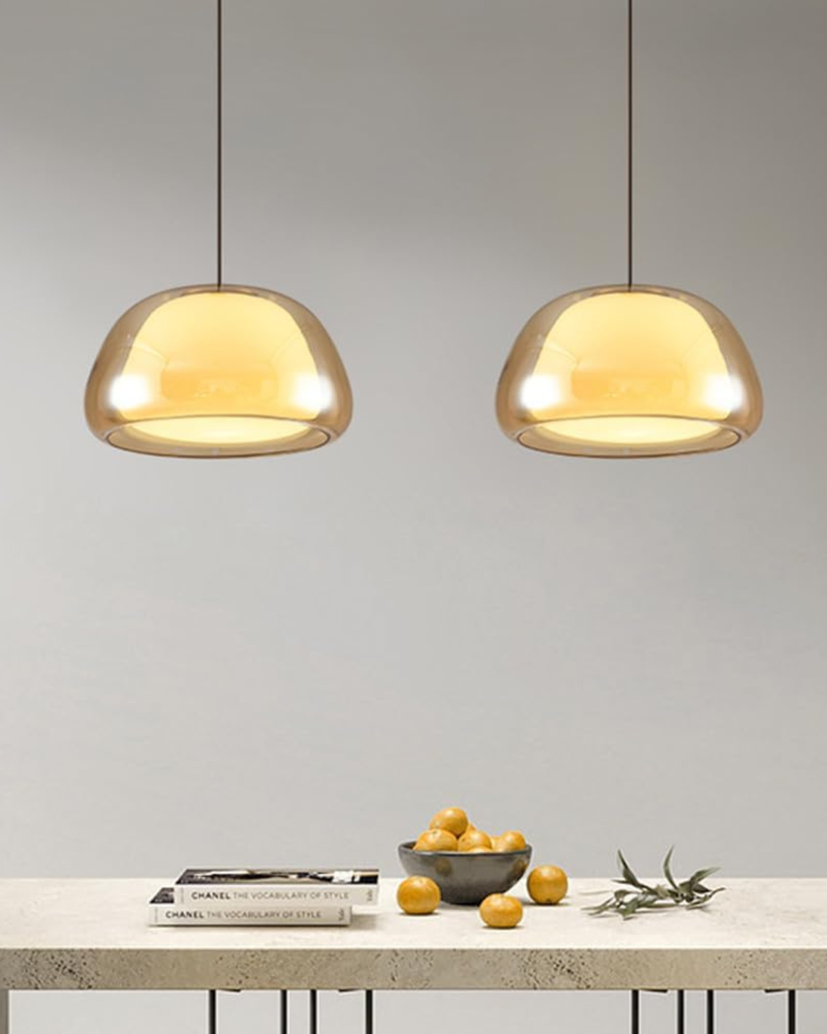 Kristalheldere Koepel Glazen Hanglamp | Japandi Luxe Verlichting
