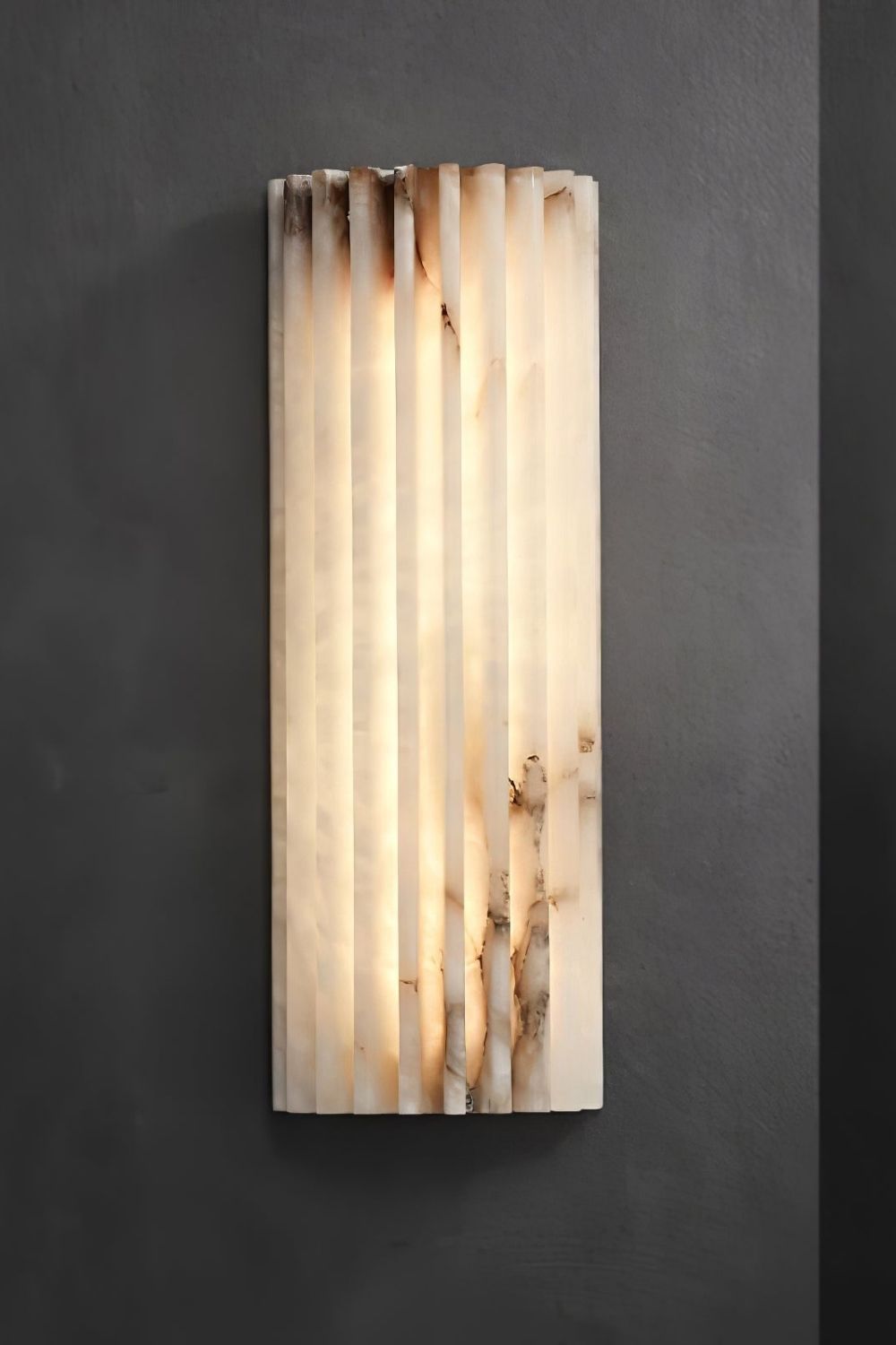 Alvia Alabasten Wandlamp | Natuursteen LED Wandlamp