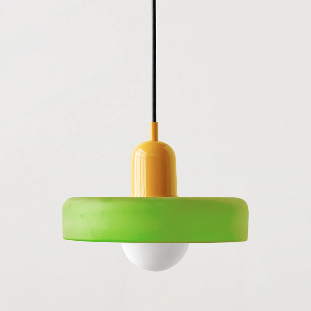 Scandinavische Glazen Hanglamp | Bauhaus Ringlamp G9