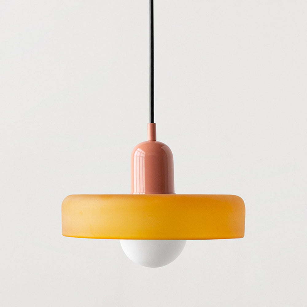 Scandinavische Glazen Hanglamp | Bauhaus Ringlamp G9