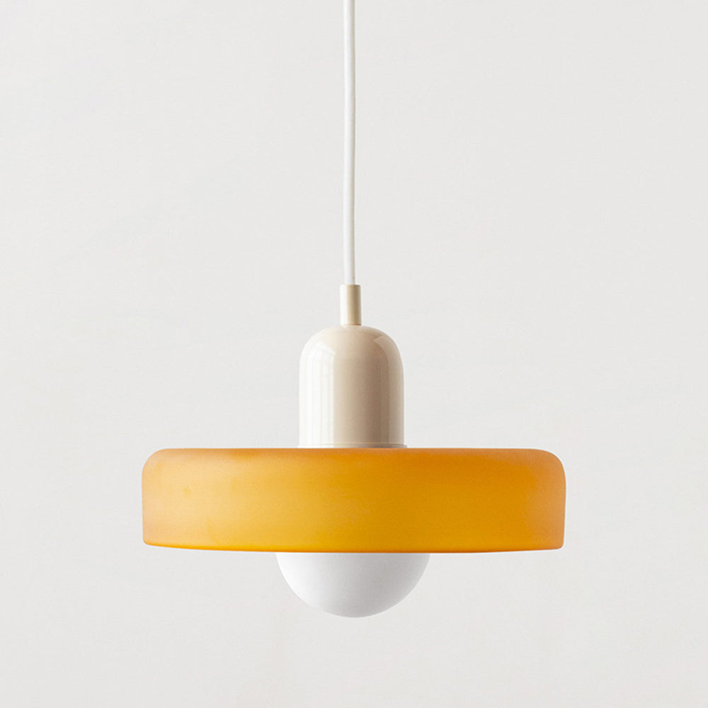 Scandinavische Glazen Hanglamp | Bauhaus Ringlamp G9