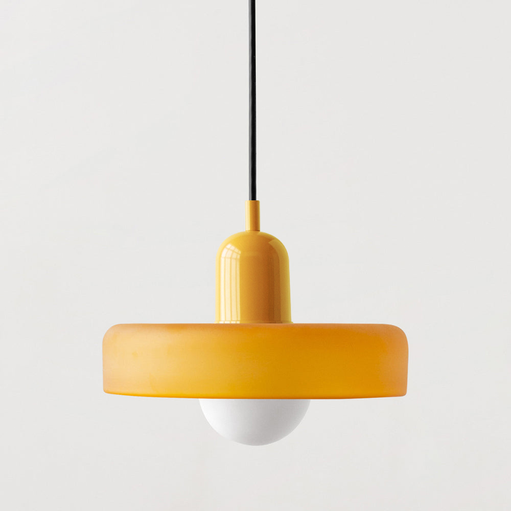 Scandinavische Glazen Hanglamp | Bauhaus Ringlamp G9
