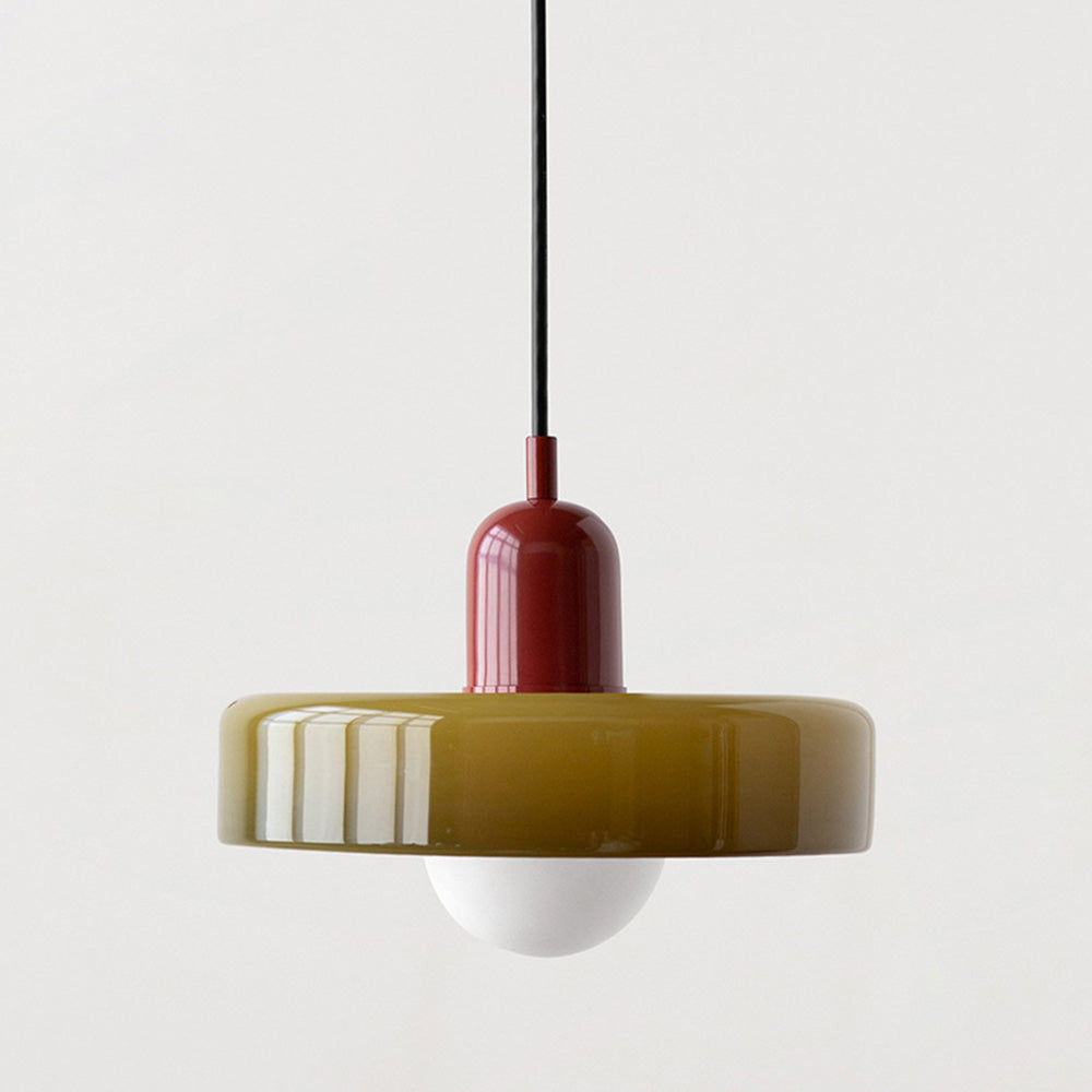 Scandinavische Glazen Hanglamp | Bauhaus Ringlamp G9