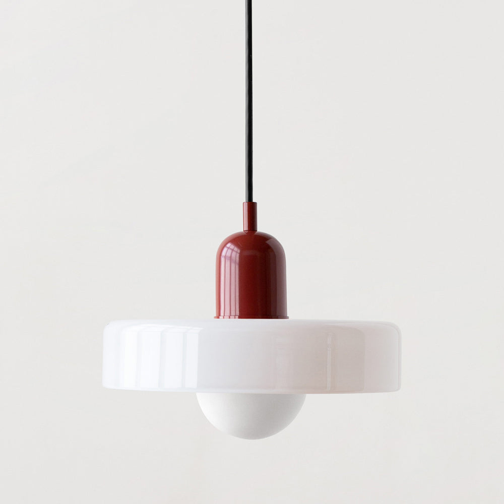 Scandinavische Glazen Hanglamp | Bauhaus Ringlamp G9