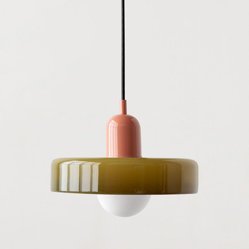 Scandinavische Glazen Hanglamp | Bauhaus Ringlamp G9