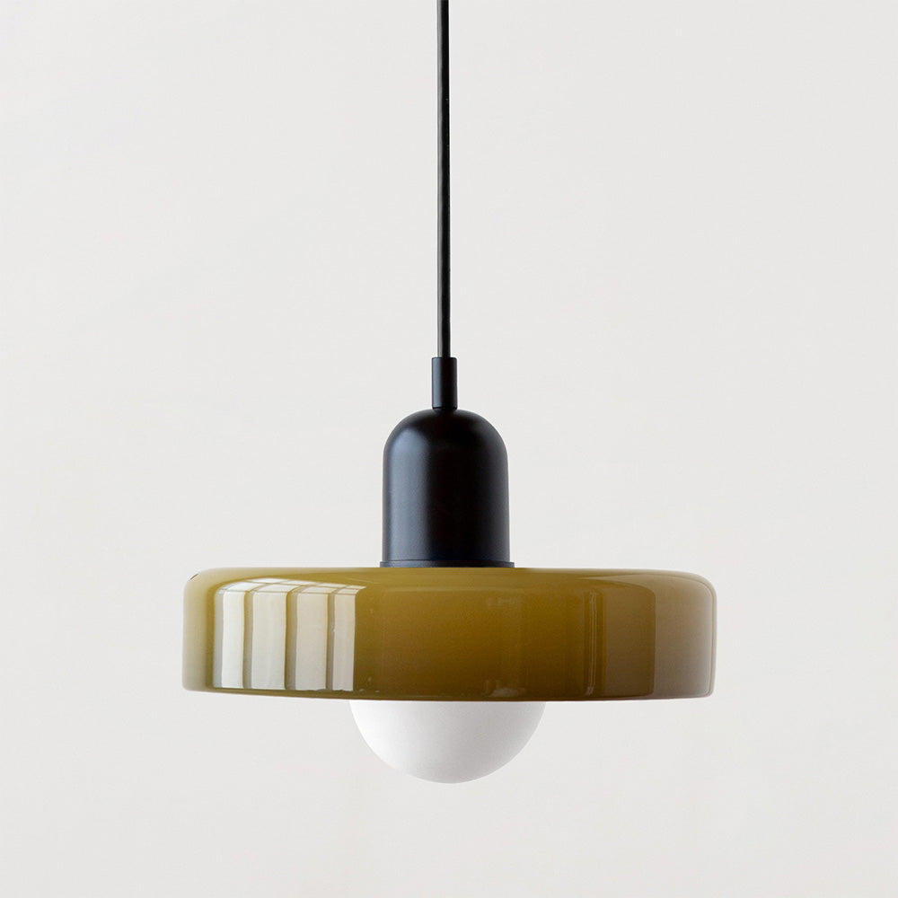 Scandinavische Glazen Hanglamp | Bauhaus Ringlamp G9