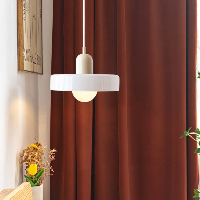 Scandinavische Glazen Hanglamp | Bauhaus Ringlamp G9