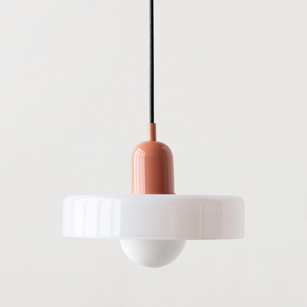 Scandinavische Glazen Hanglamp | Bauhaus Ringlamp G9