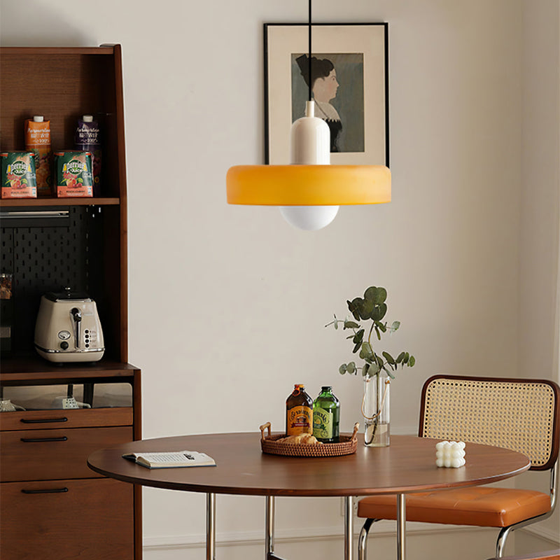 Scandinavische Glazen Hanglamp | Bauhaus Ringlamp G9