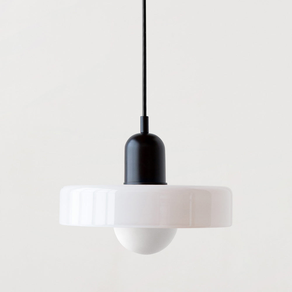 Scandinavische Glazen Hanglamp | Bauhaus Ringlamp G9