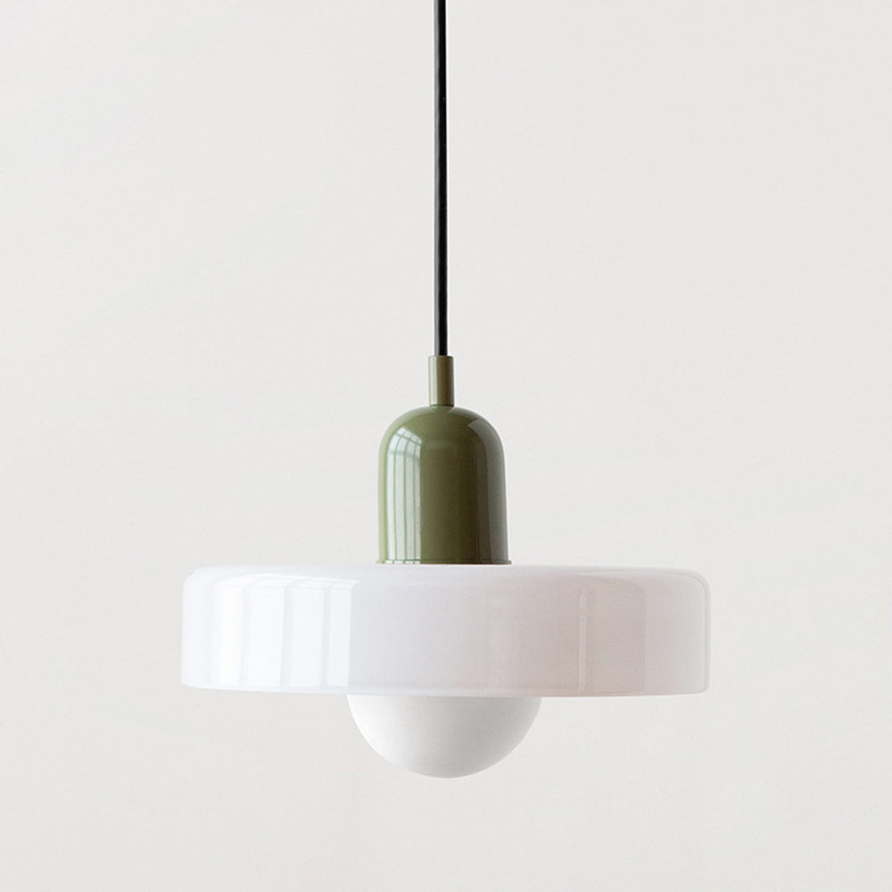 Scandinavische Glazen Hanglamp | Bauhaus Ringlamp G9