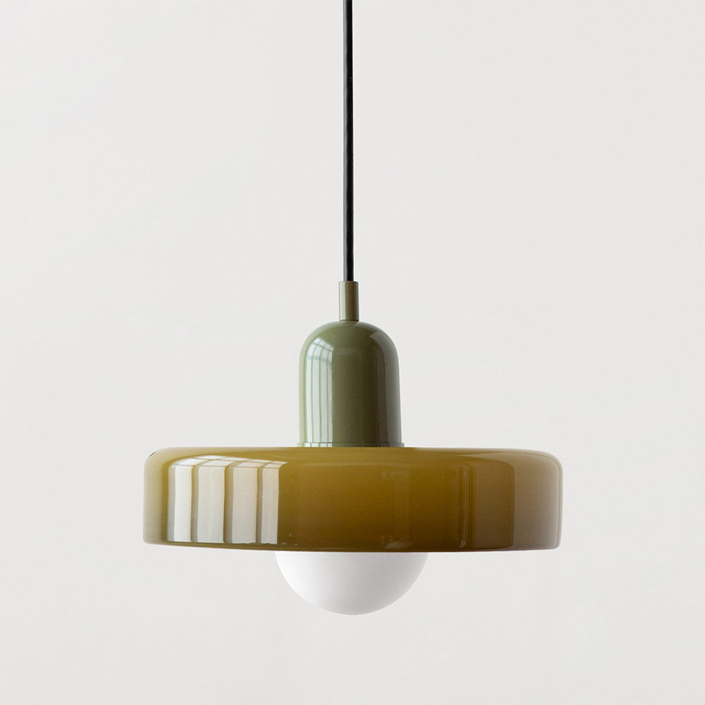 Scandinavische Glazen Hanglamp | Bauhaus Ringlamp G9