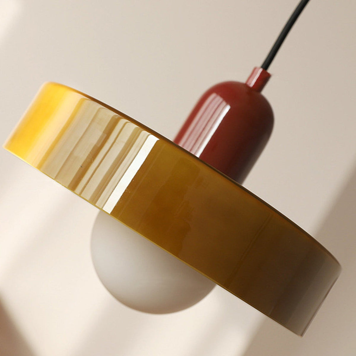 Scandinavische Glazen Hanglamp | Bauhaus Ringlamp G9