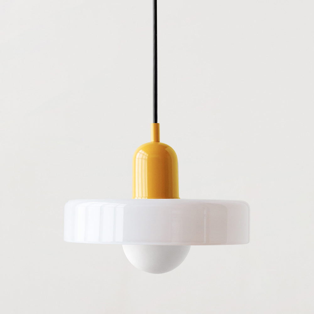 Scandinavische Glazen Hanglamp | Bauhaus Ringlamp G9