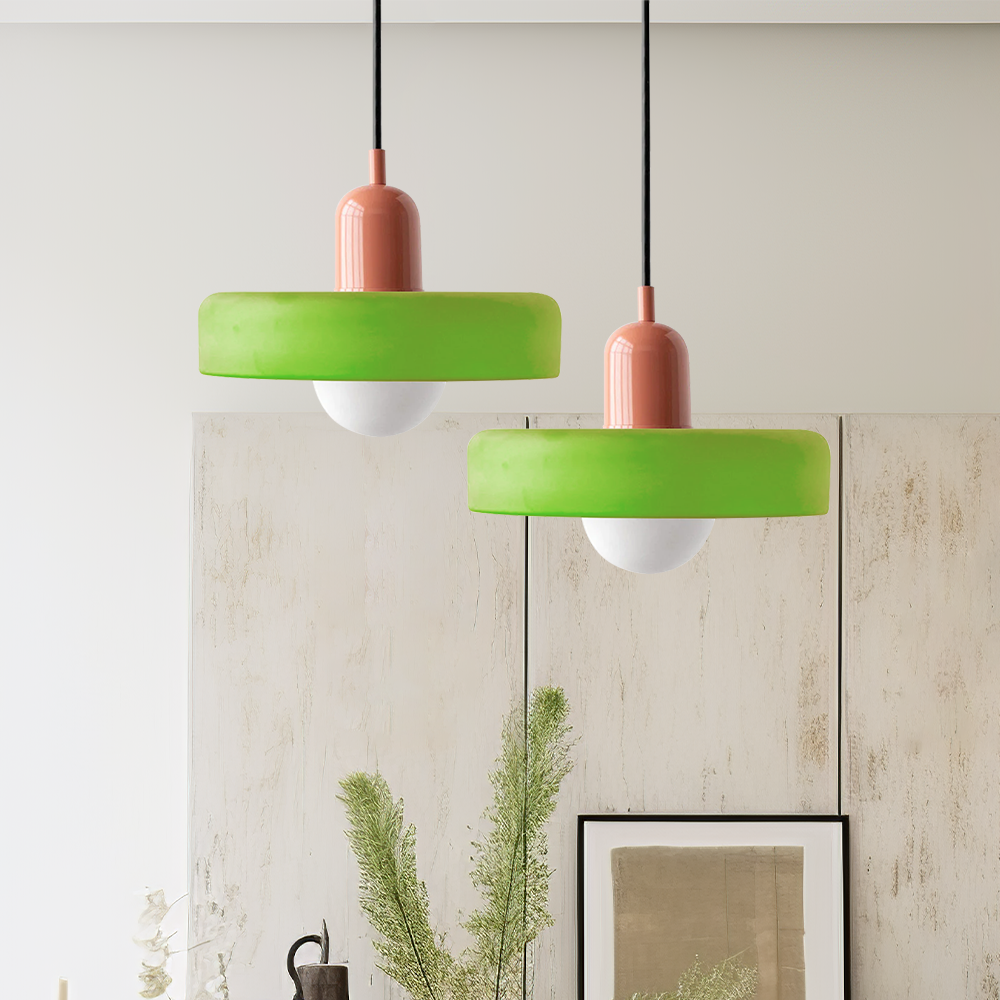 Scandinavische Glazen Hanglamp | Bauhaus Ringlamp G9