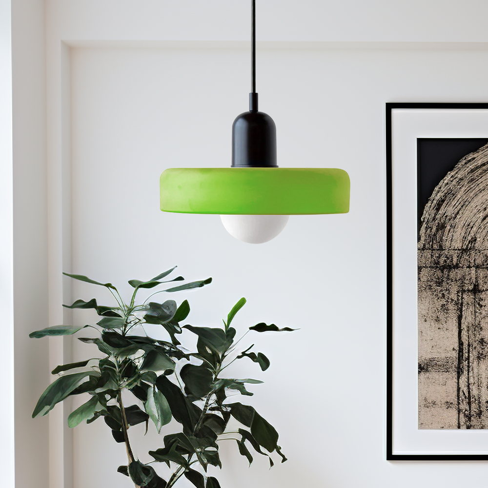 Scandinavische Glazen Hanglamp | Bauhaus Ringlamp G9