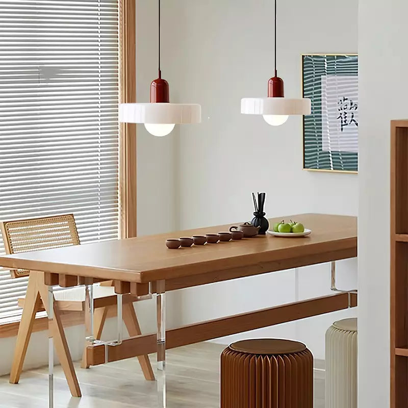 Scandinavische Glazen Hanglamp | Bauhaus Ringlamp G9