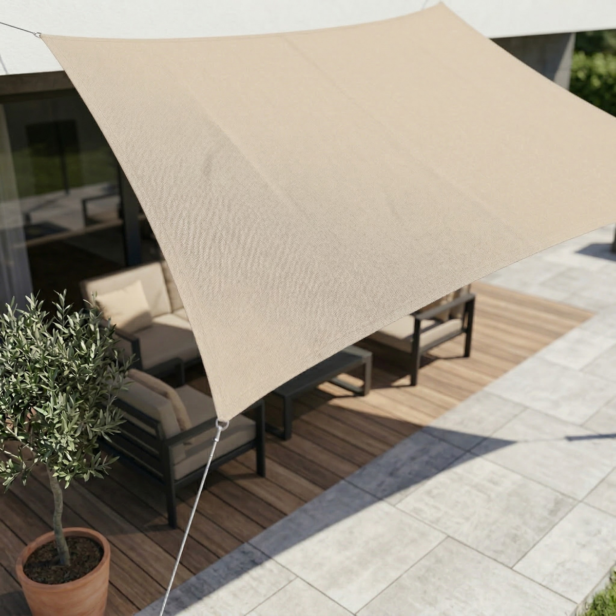 Modern Schaduwdoek | UV-Bestendig Zonnescherm Voor Buiten