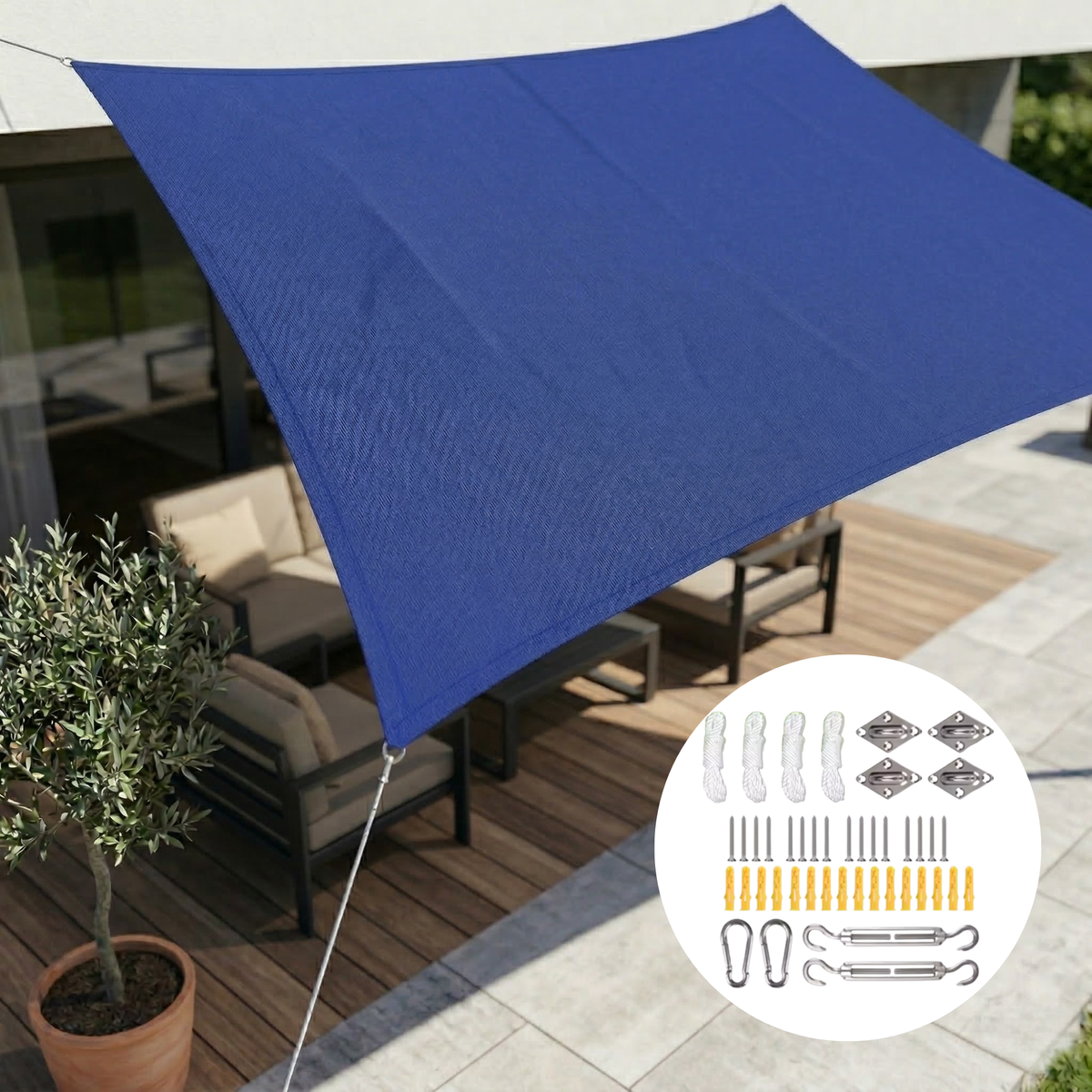 Modern Schaduwdoek | UV-Bestendig Zonnescherm Voor Buiten