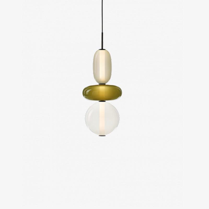 Scandinavische Candied-glazen hanglamp | Handgeblazen led