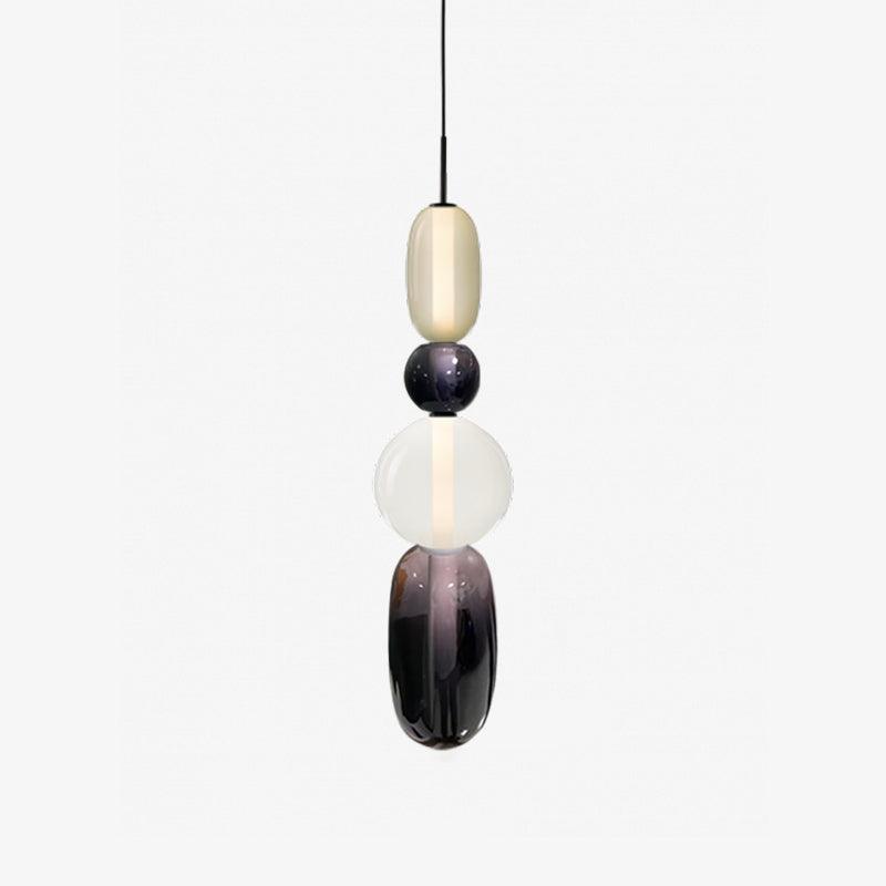 Scandinavische Candied-glazen hanglamp | Handgeblazen led