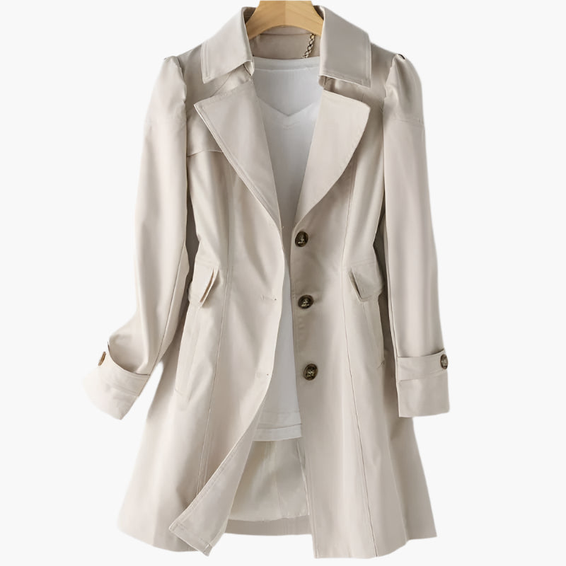 Lange Dames Trenchcoat | Elegante Herfstjas Met Riem