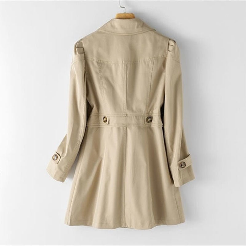 Lange Dames Trenchcoat | Elegante Herfstjas Met Riem