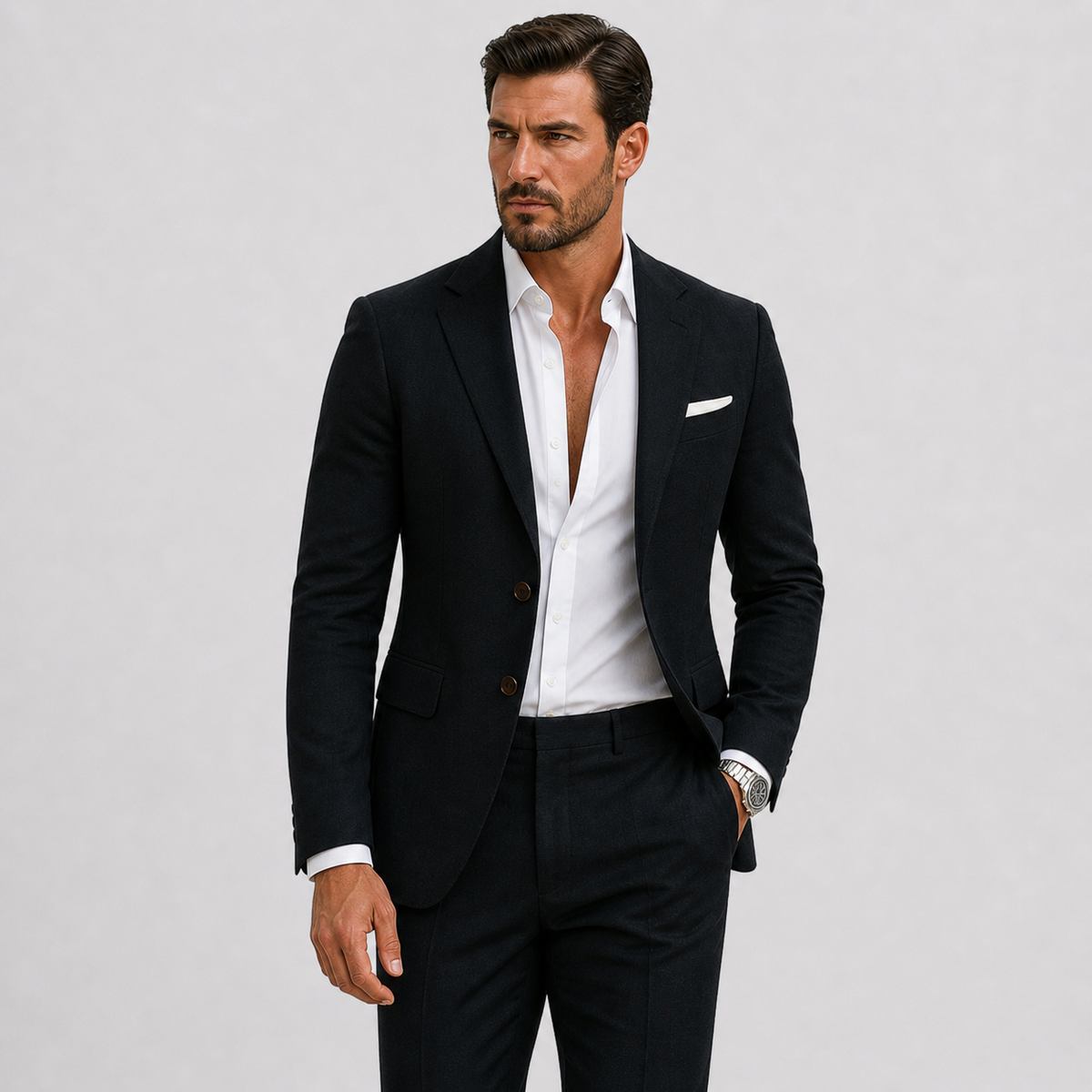 Heren Slim-Fit Linnen Pak | Lichtgewicht Zomerpak Voor Bruiloften