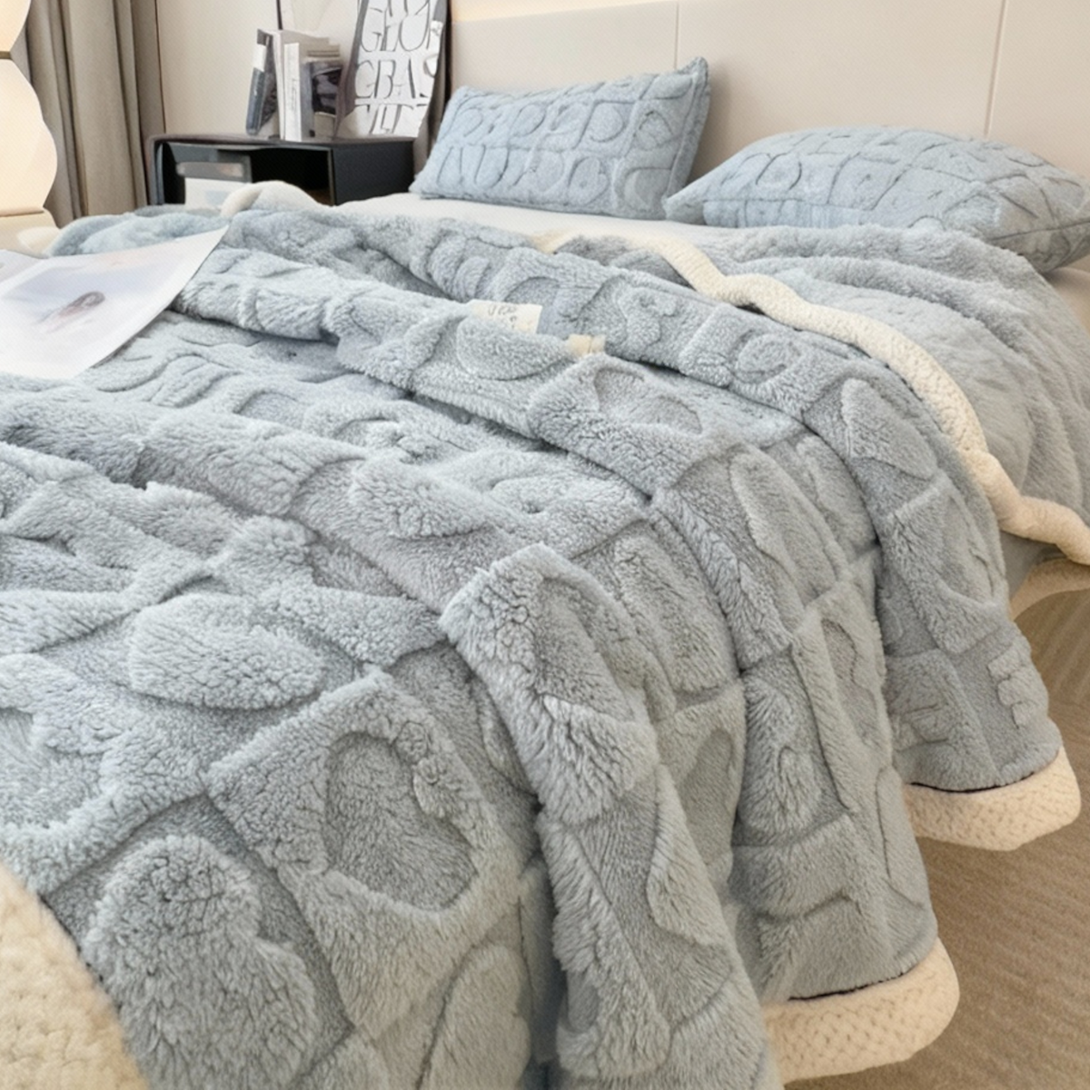 Gezellige Fleece Deken | Zachte Polyester Relaxatie- & Dutdeken