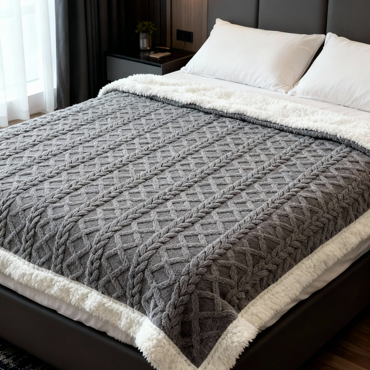 Verzwaringsdeken Van Jacquard 7kg | Zachte Comfortabele Slaapdeken