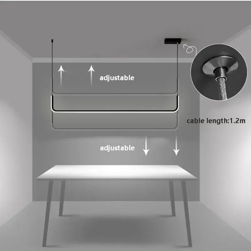 Zwarte Minimalistische Keukenhanglamp | Moderne Hanglamp
