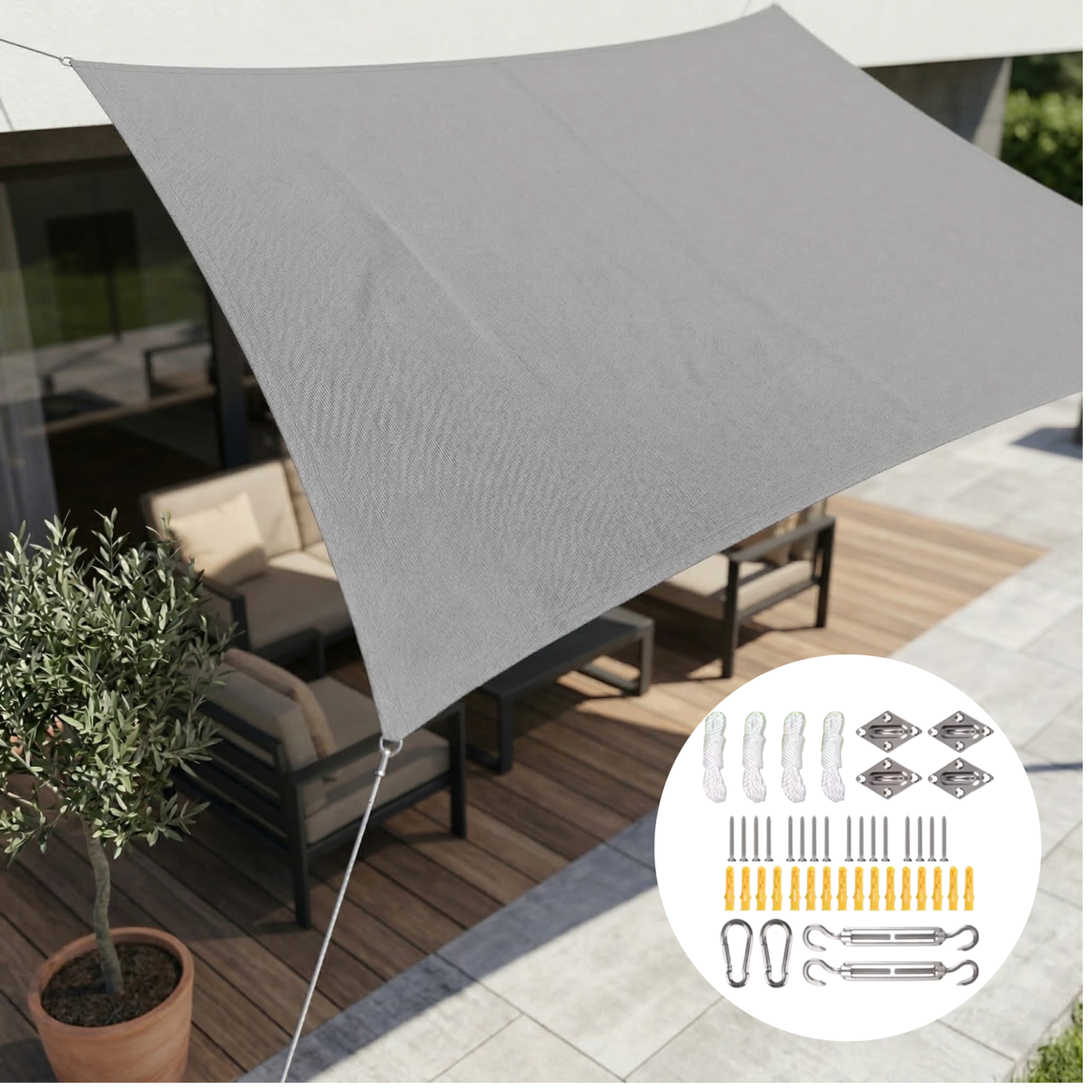 Modern Schaduwdoek | UV-Bestendig Zonnescherm Voor Buiten