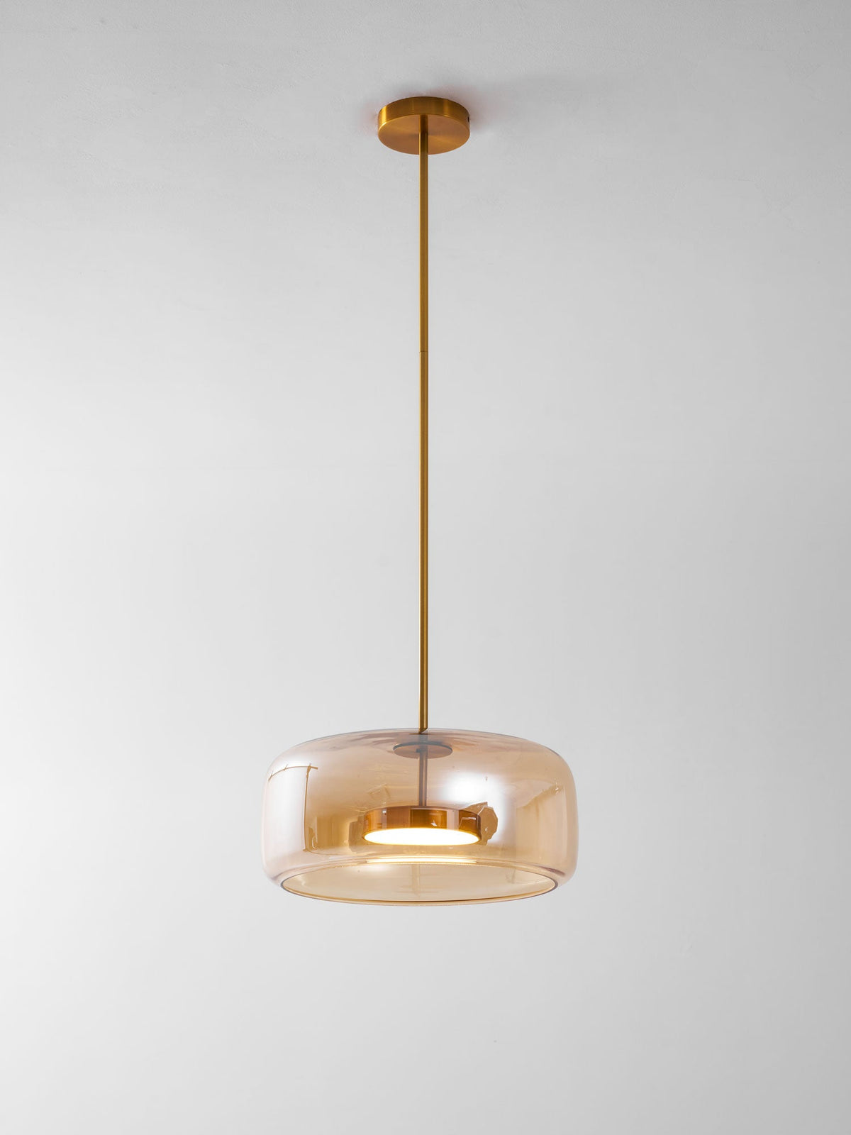 Minimalistisk Metro-glaspendel | Håndblæst LED-pendel