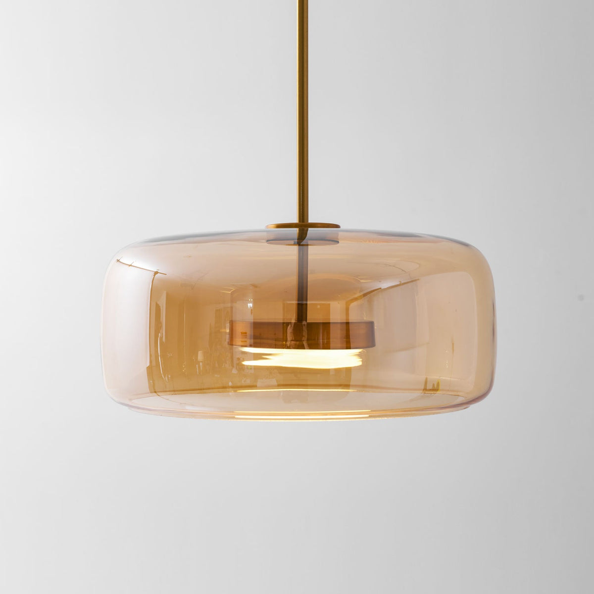 Minimalistisk Metro-glaspendel | Håndblæst LED-pendel