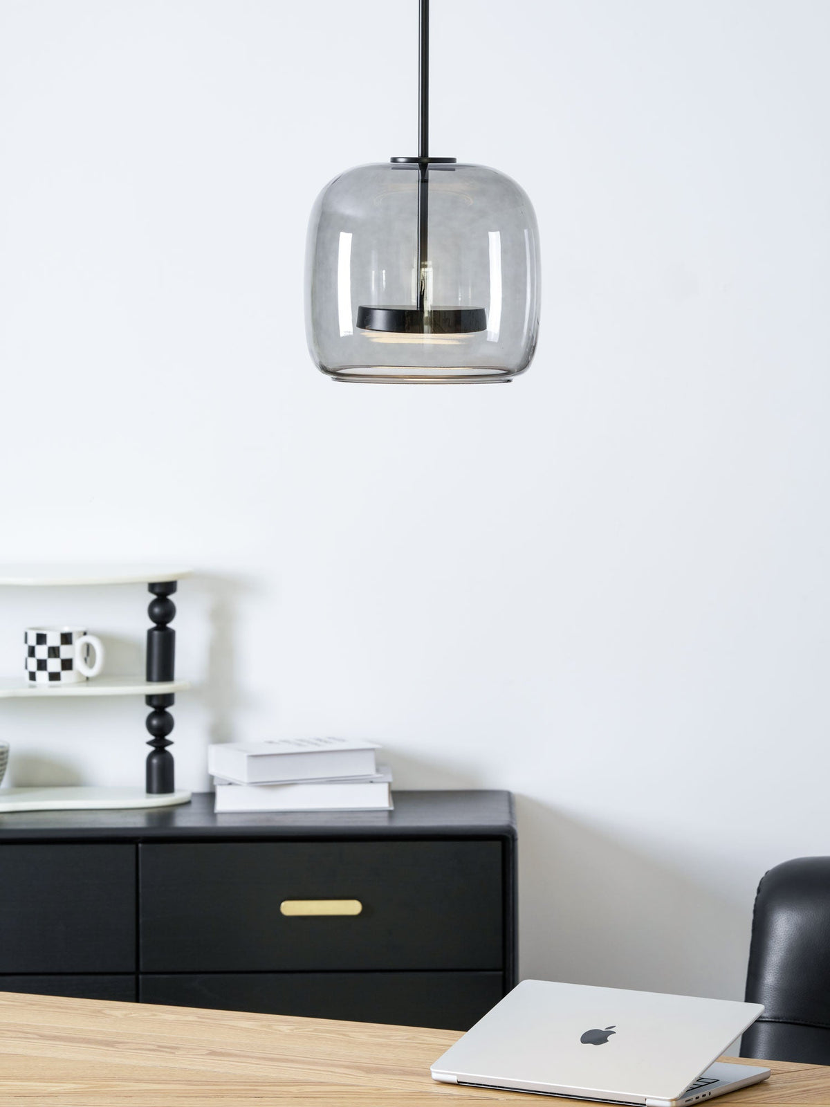 Minimalistisk Metro-glaspendel | Håndblæst LED-pendel